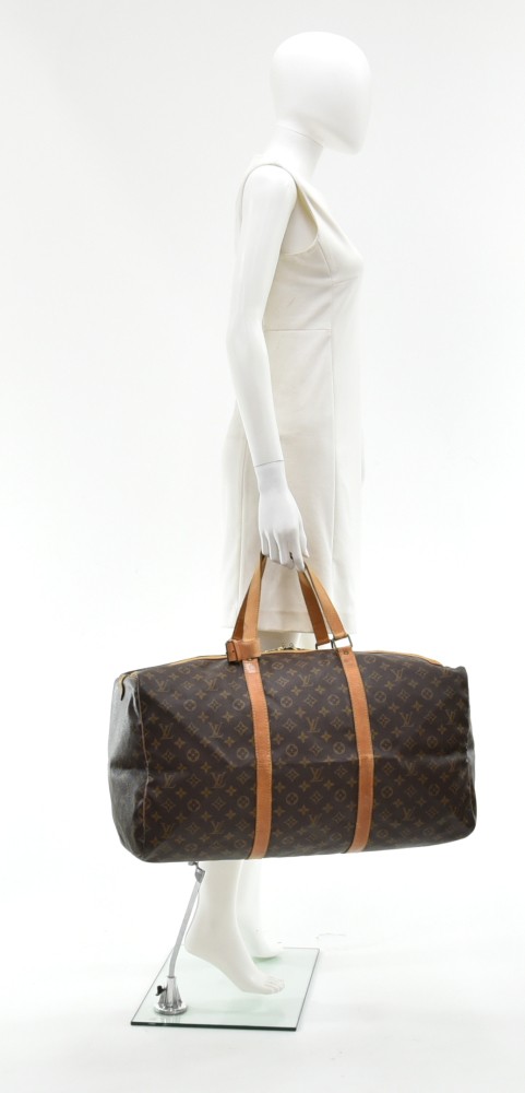 Louis Vuitton, Bags, Louis Vuitton Sac Souple 55 Travel Hand Bag Monogram  Leather Bn M4622