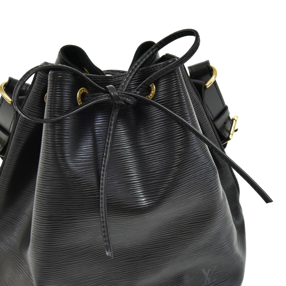 Louis Vuitton Neverfull Noir Petit Noe 12lva630 Black Epi Leather