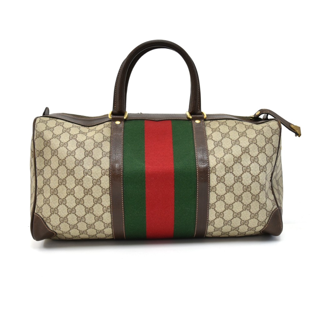 Gucci Vintage GG Supreme Boston - Neutrals Handle Bags, Handbags -  GUC1340519