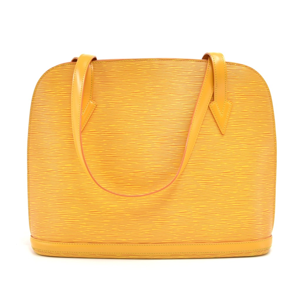 Vintage Louis Vuitton Authentic Lussac Medium Shoulder Bag. Yellow