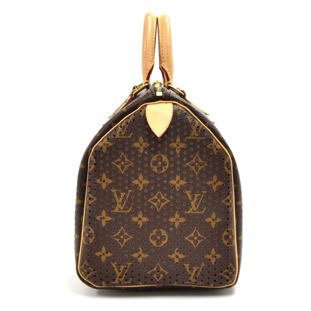 Louis Vuitton Monogram Perfo Speedy 30 Hand Bag M95180 LV Auth 35537