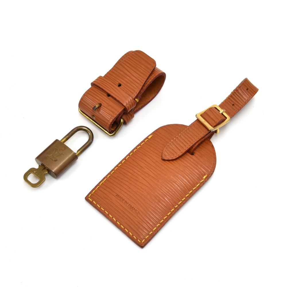 Vintage Louis Vuitton Keepall 50 Brown Cipango Gold Epi Leather Travel Bag  at 1stDibs