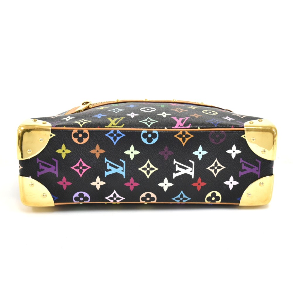 Louis Vuitton Black Monogram Multicolore Boulogne Bag - Yoogi's Closet