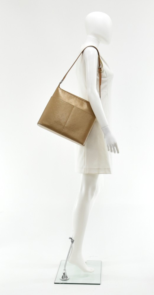Louis Vuitton Vintage - Monogram Mat Sutter Bag - Gold Brown - Vernis  Leather Handbag - Luxury High Quality - Avvenice