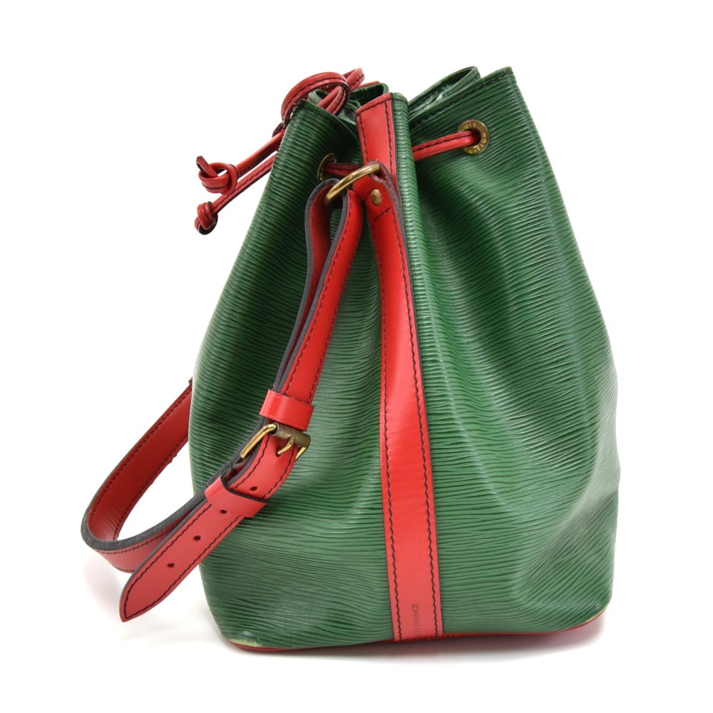 Louis Vuitton Vintage Red & Borneo Green Epi Leather Petit Noé by WP  Diamonds – myGemma
