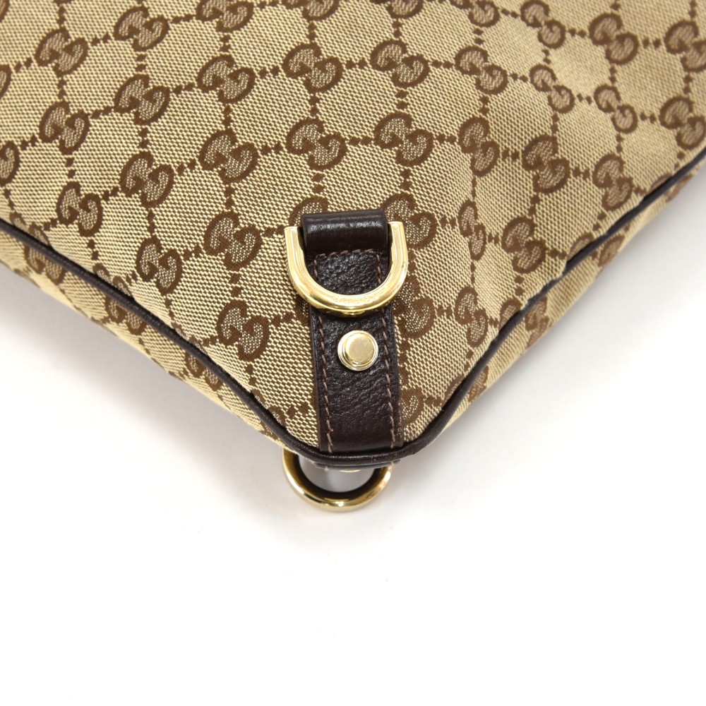 Gucci Original Beige GG Canvas Brown Leather Trim Long Wallet – Queen Bee  of Beverly Hills