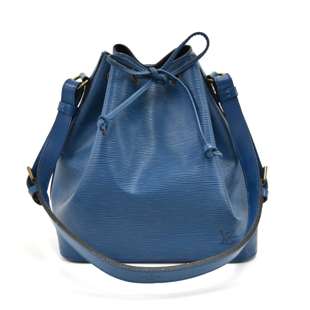 Louis Vuitton Epi Noe Bucket Bag Shoulder Bag Cobalt Blue Leather Tie  Closure