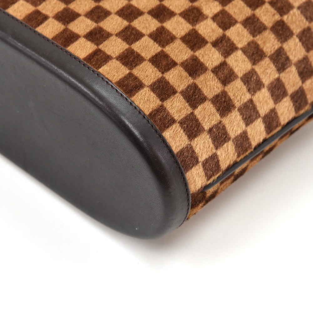 Authentic Louis Vuitton Damier Sauvage Impala Fur Type Leather Bag Handbag  Purse
