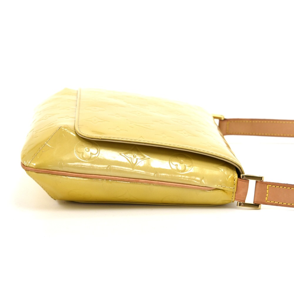 LOUIS VUITTON Thompson Street Shoulder Bag Monogram Vernis Yellow M91123  02JH815