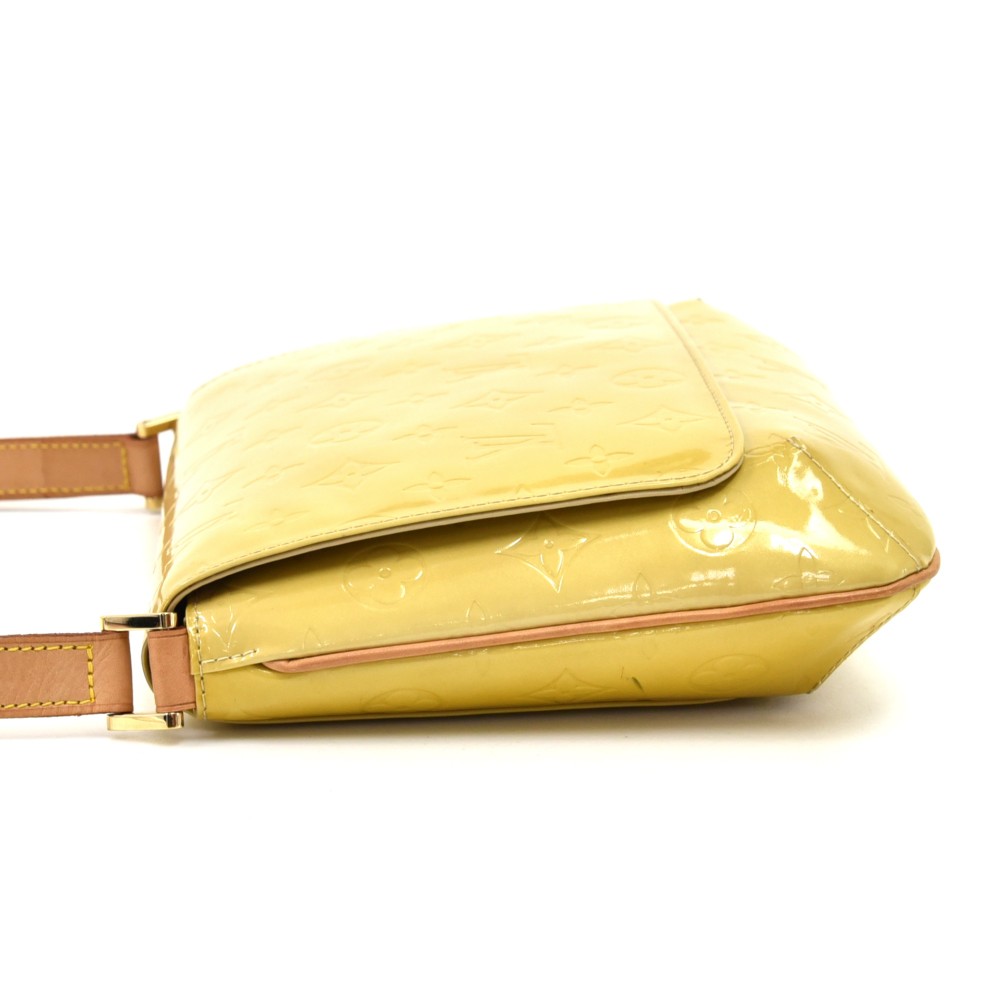 Auth Louis Vuitton Vernis Thompson Street Shoulder Bag Yellow M91008 LV  J5695