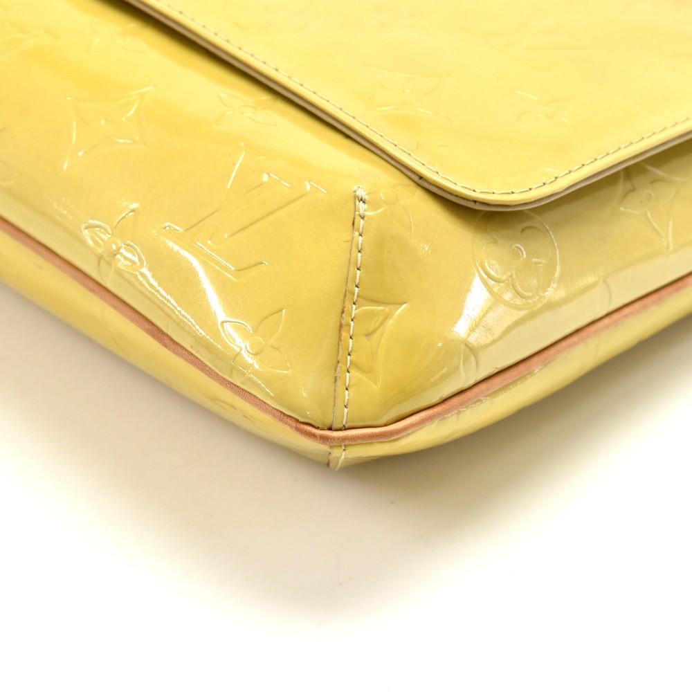 Louis Vuitton Thompson Street Yellow Varnished Monogram Leather at 1stDibs