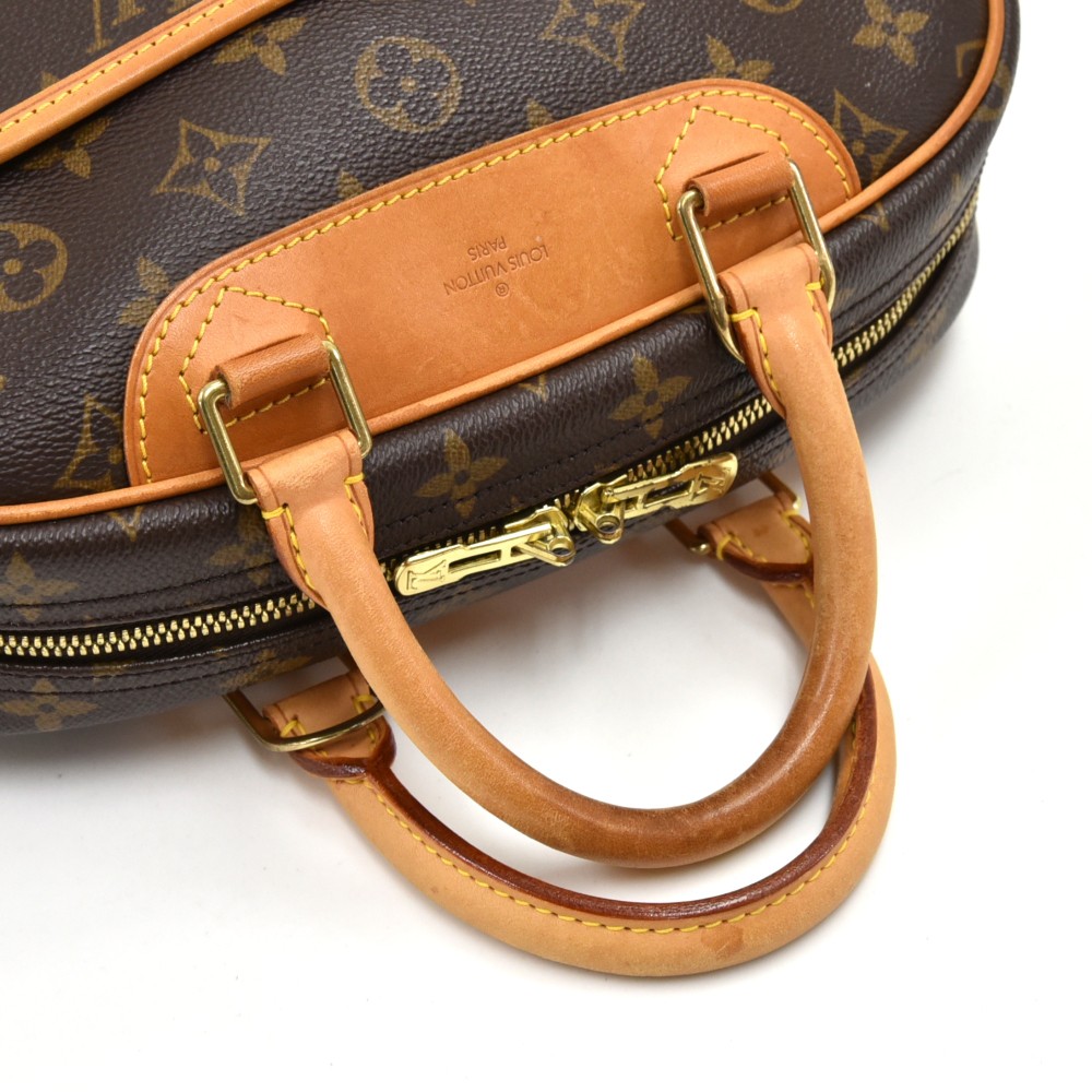 Trouville cloth handbag Louis Vuitton Brown in Cloth - 34342793