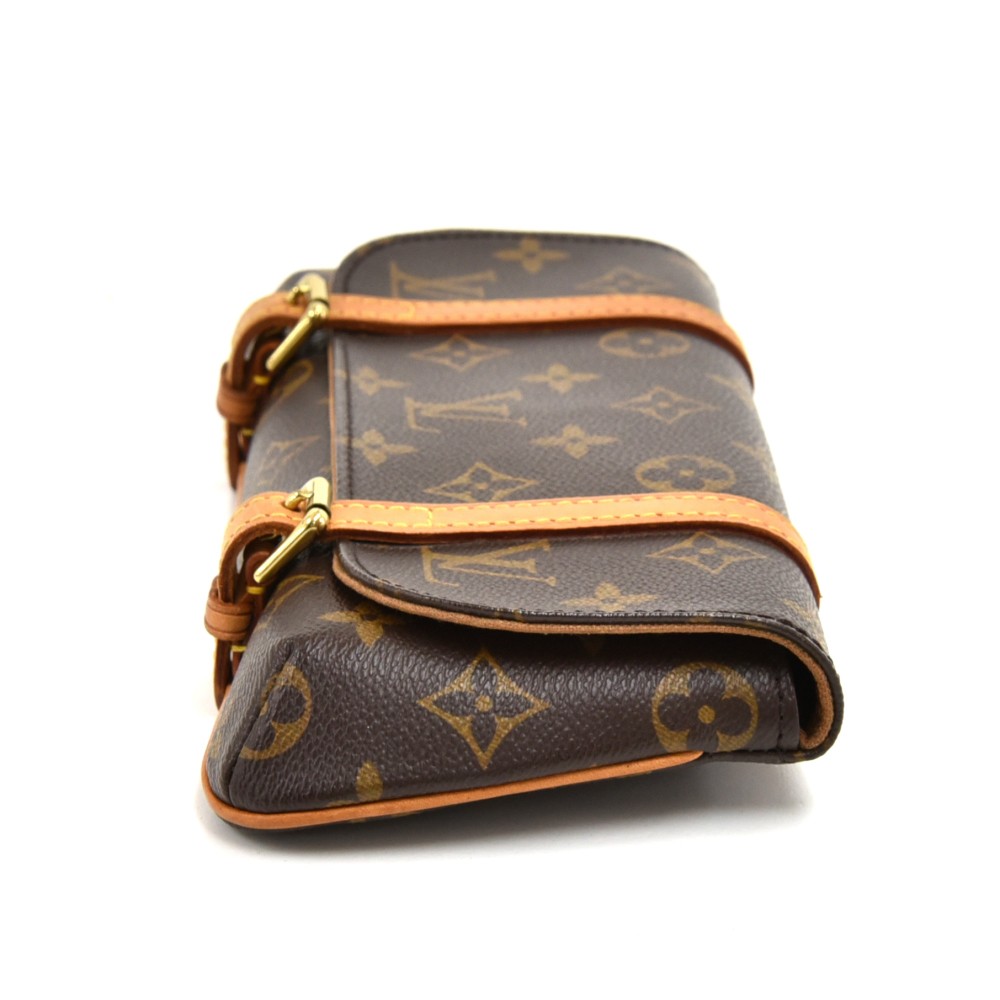 Authentic Louis Vuitton Monogram Pochette Marelle Waist Body Bag M51159 LV  6470F