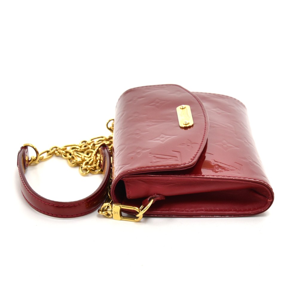 Authentic Louis Vuitton Sunset Boulevard Vernis Leather 2way Clutch  Shoulder Bag