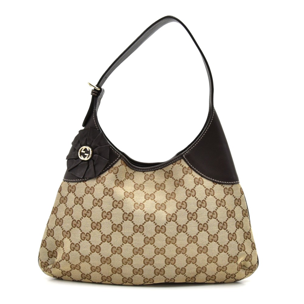 Gucci GG Canvas Clasp Hobo Bag - ShopStyle