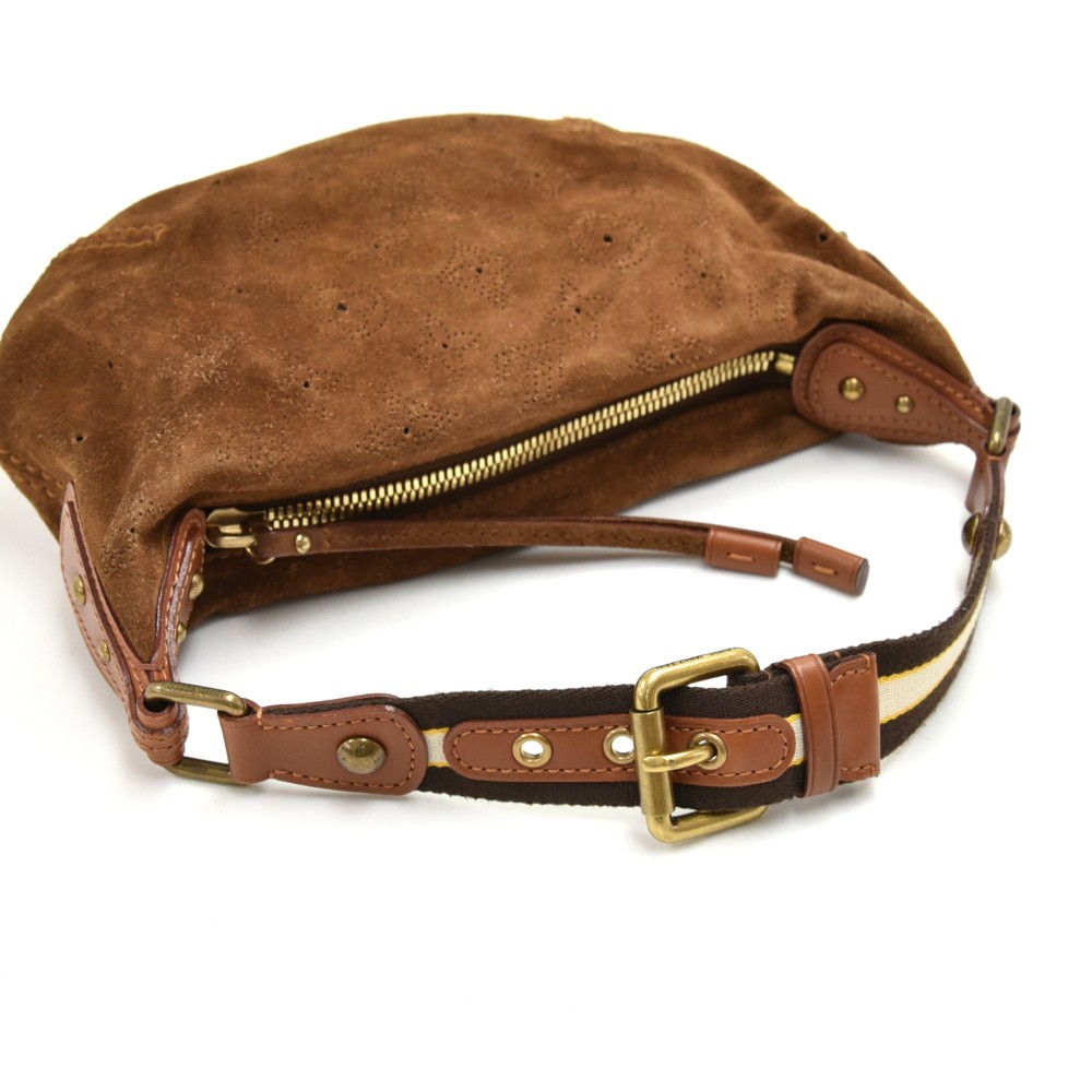 L*V Limited Edition Suede Monogram Onatah Pochette Shoulder Bag (SHF-1 –  ZAK BAGS ©️