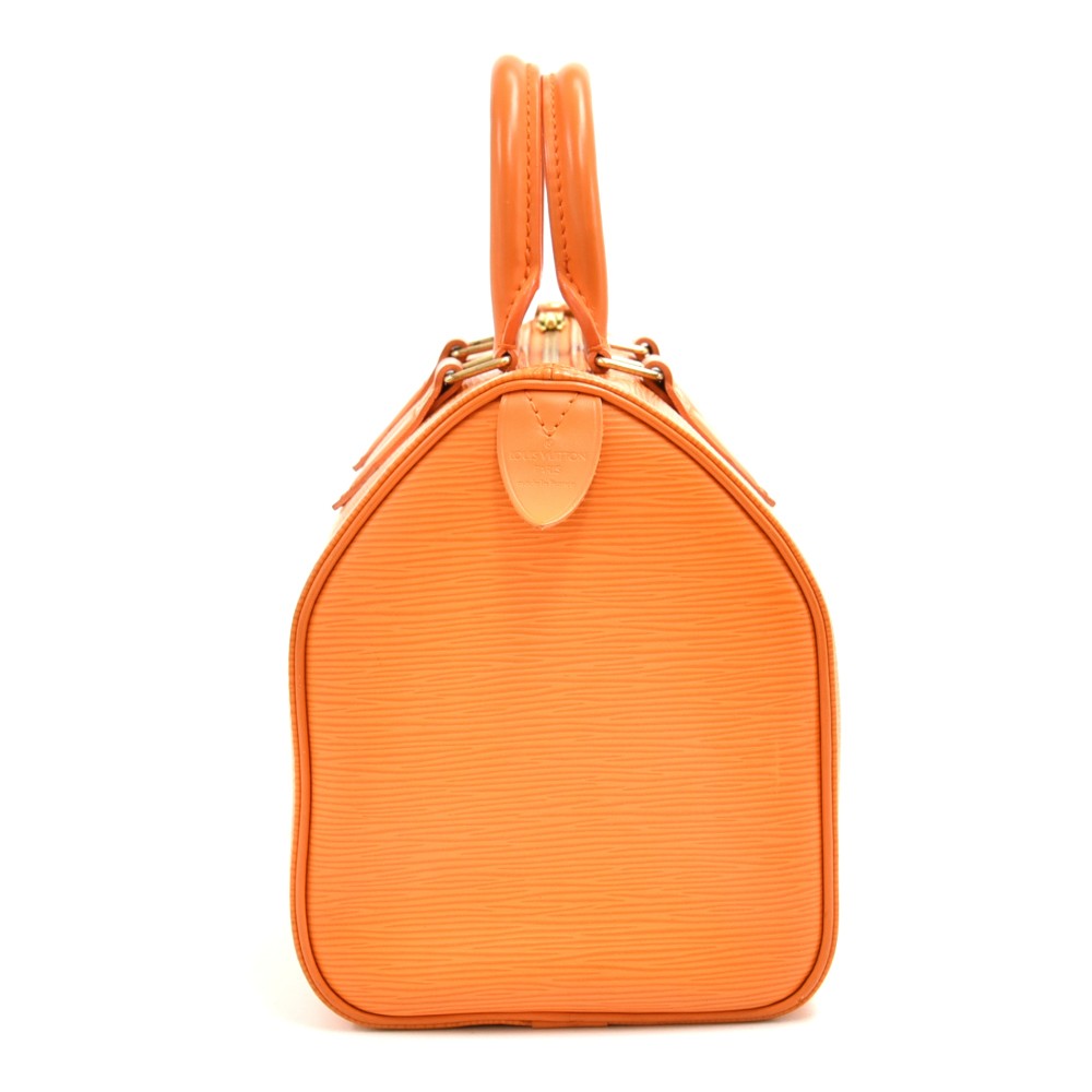 Louis Vuitton Orange Epi Speedy 30 Leather ref.503701 - Joli Closet