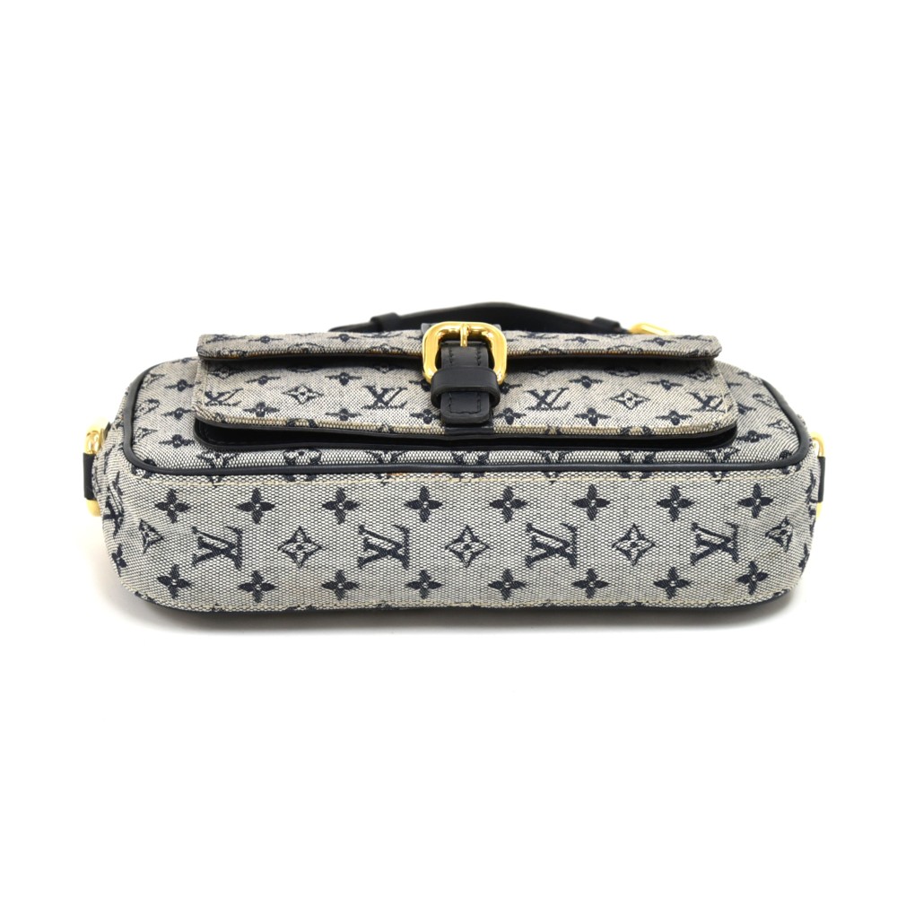 Louis Vuitton Grey x Navy Monogram Mini Lin Juliette Crossbody Bag