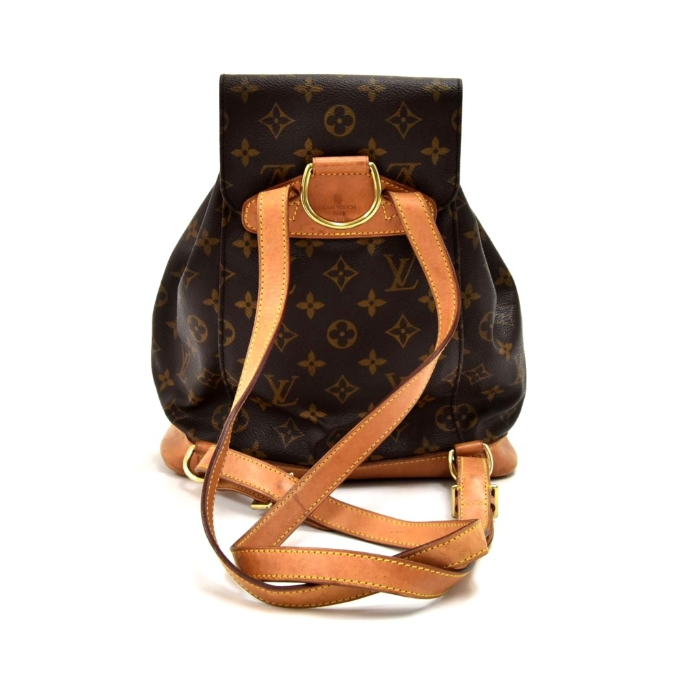Louis Vuitton Backpack Montsouris Monogram Mini Brown in Coated Canvas/Leather  with Gold-tone - US