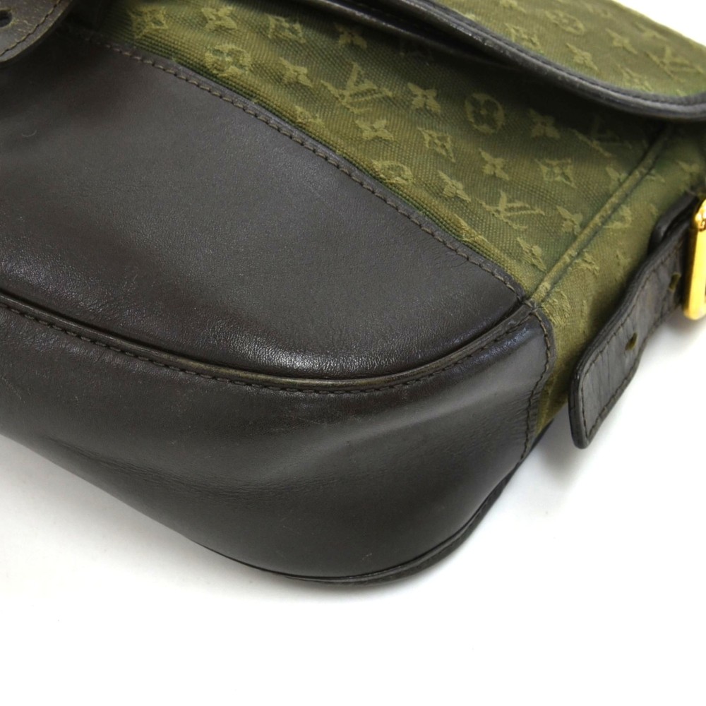 Louis Vuitton Khaki Berangere Flap 4lk0103 Green Monogram Mini Lin Canvas  Cross Body Bag, Louis Vuitton