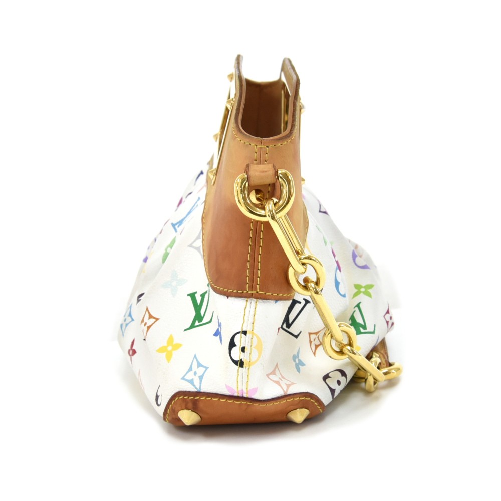 LOUIS VUITTON MONOGRAM Multicolor White Judy PM Shoulder Bag Handbag #3  Rise-on