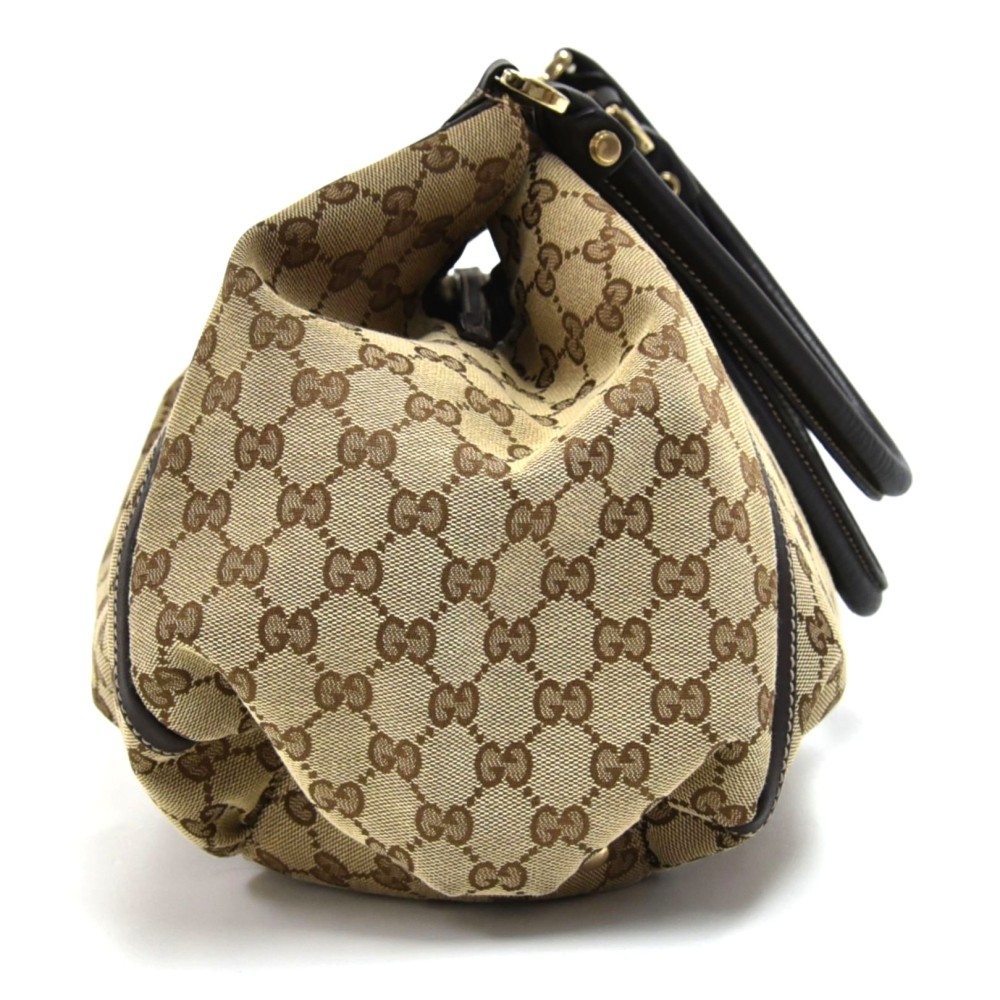 Gucci, Bags, Vintage Gucci Monogram D Ring Hobo Bag