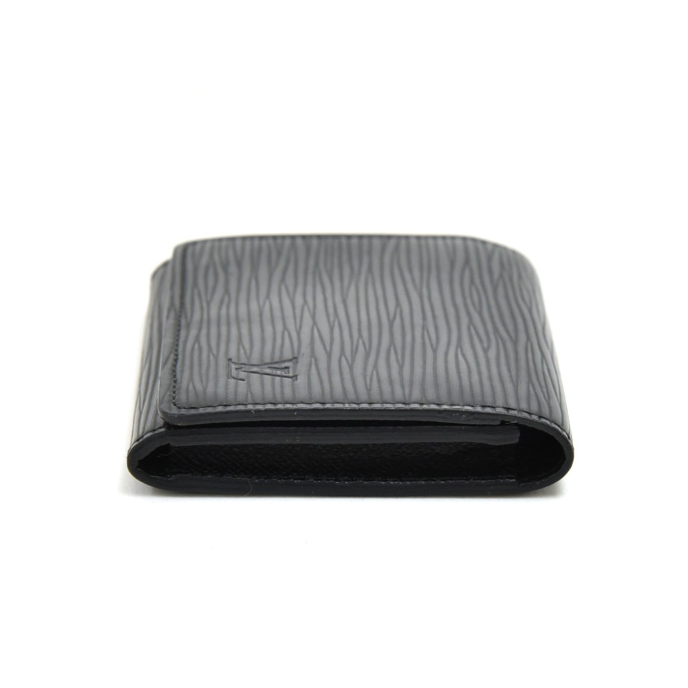 Louis Vuitton Black EPI Leather Noir Porte cartes Card Holder Wallet Case 830lv34W, Women's, Size: 2.5