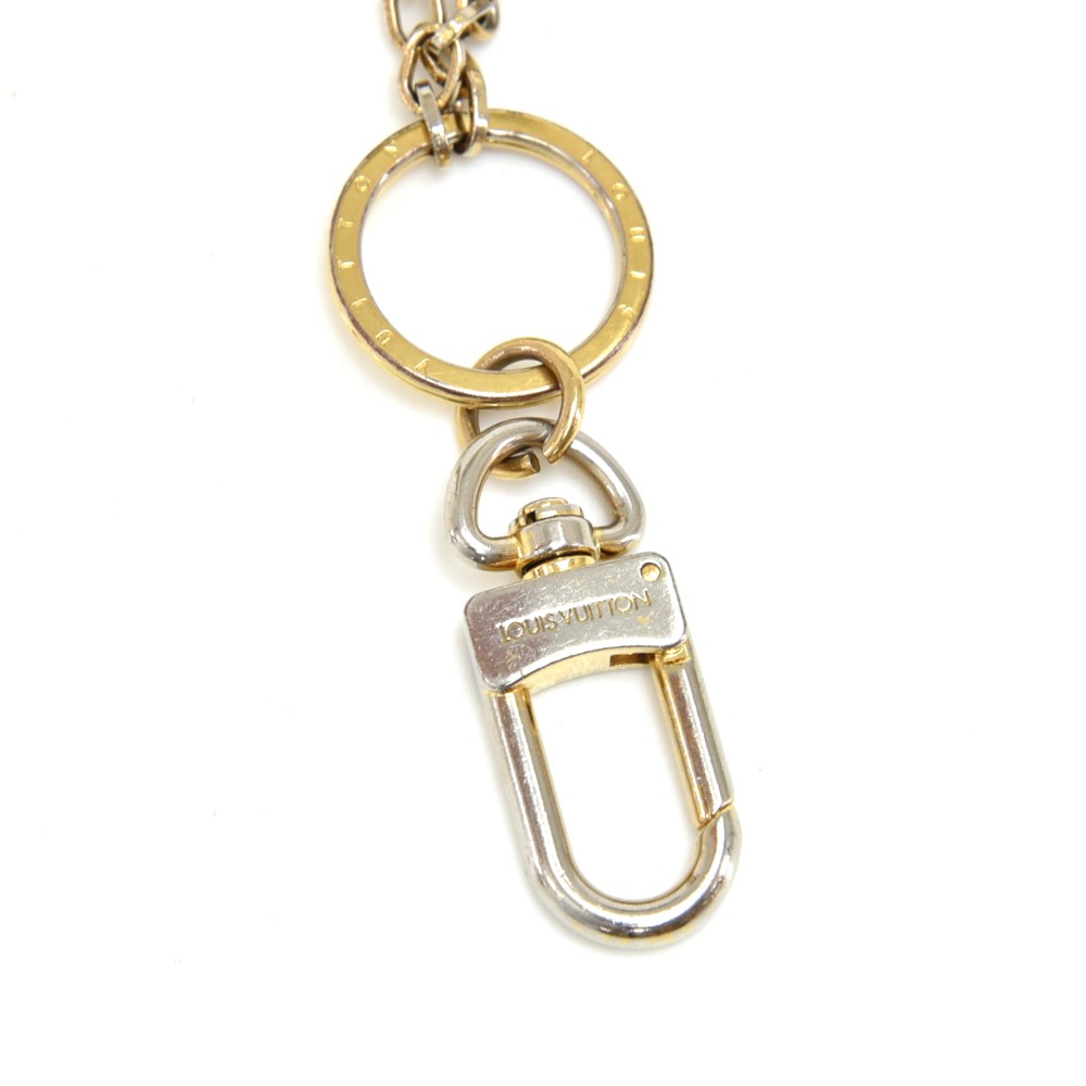 Louis Vuitton Twist Bag Charm Keychain Keyring M68197 LV Gold Silver #5013D