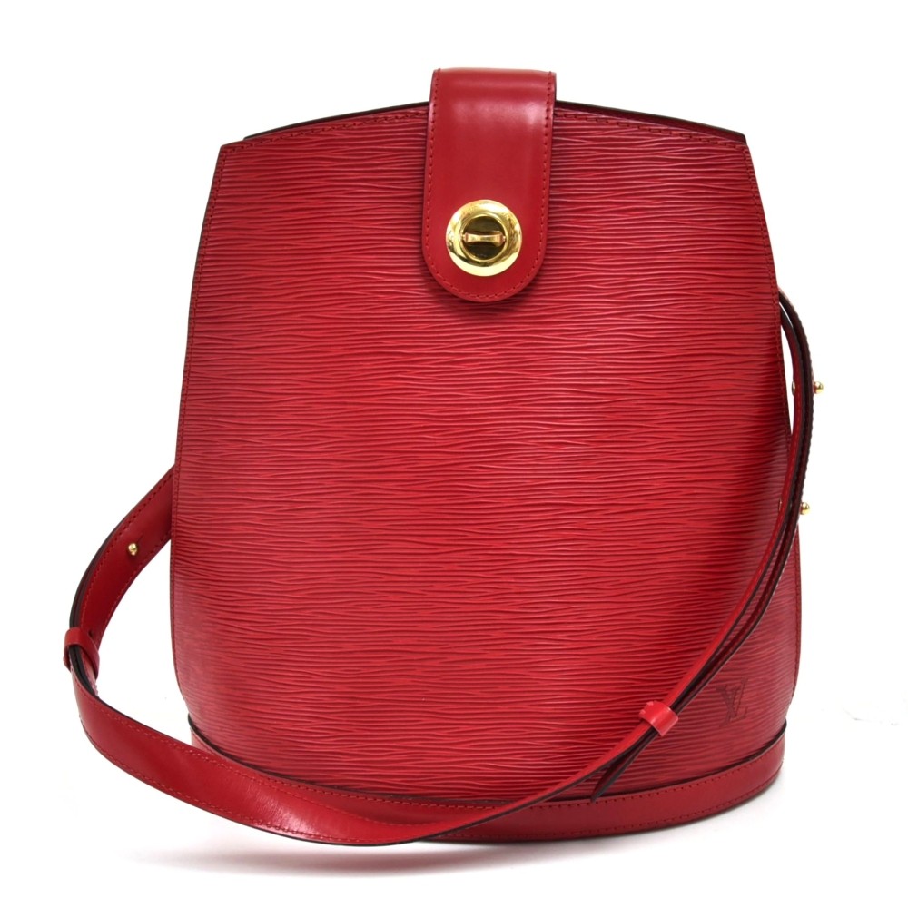 Louis Vuitton Cluny Top Handle Bag Epi Leather BB Red 2211801