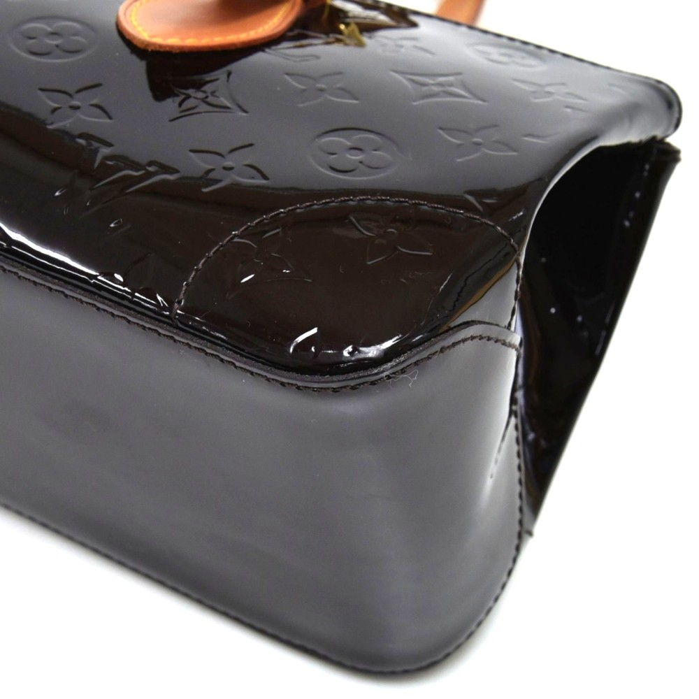 LOUIS VUITTON Monogram Vernis Patent Embossed Leather Amarante Rosewood Bag  Dark purple Patent leather ref.692129 - Joli Closet