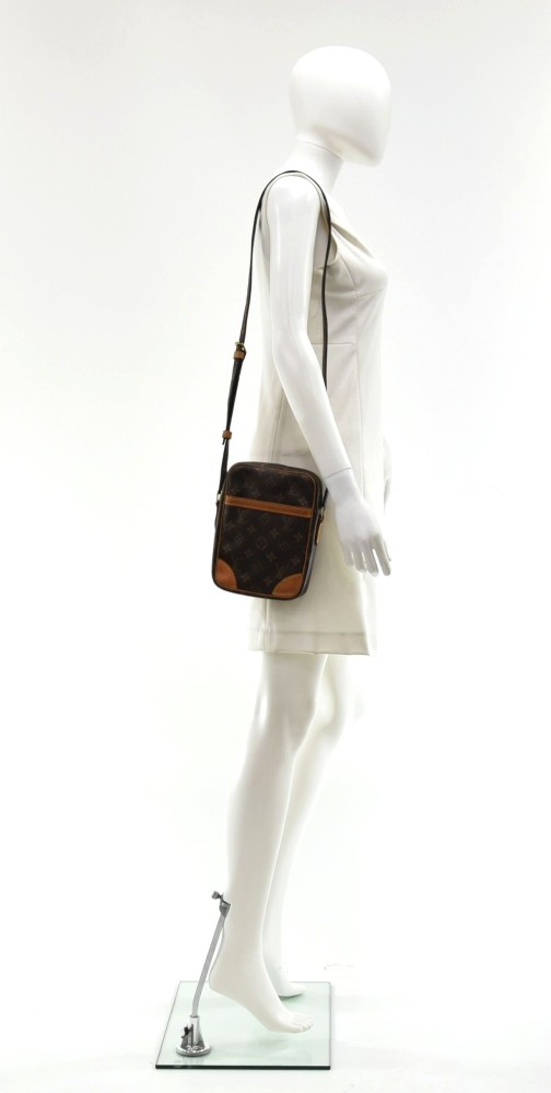 Authentic Louis Vuitton Monogram Danube Shoulder Cross Body Bag M45266 LV  4867F