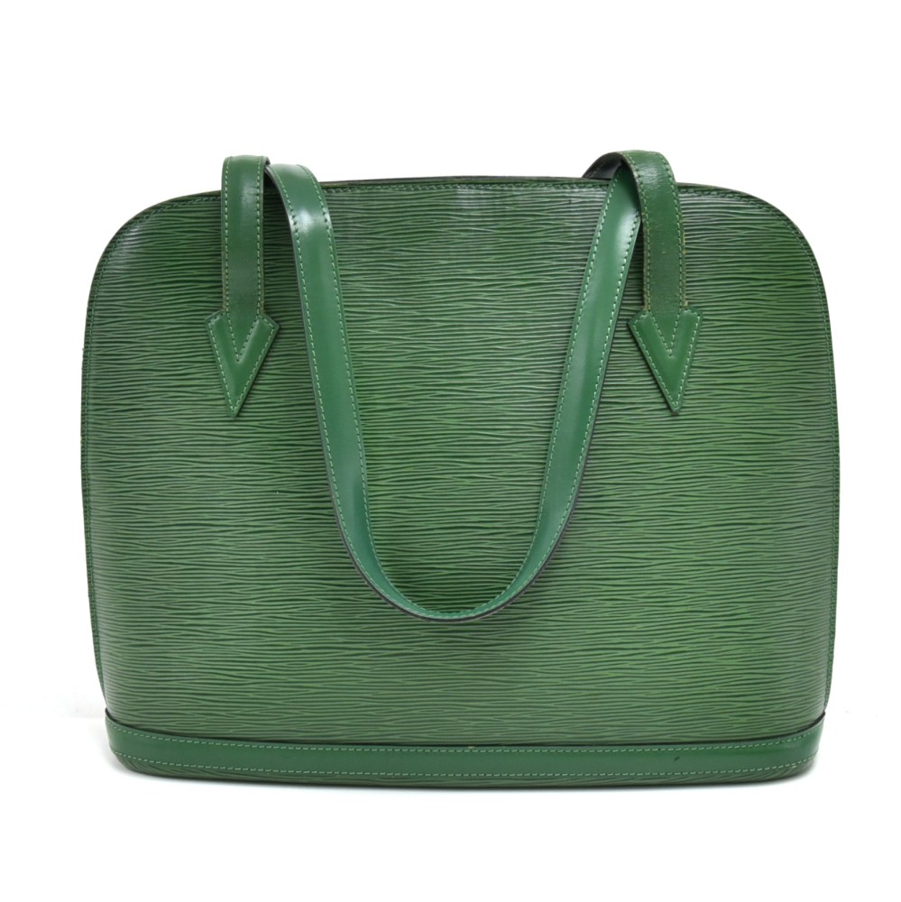 louis vuitton green epi leather