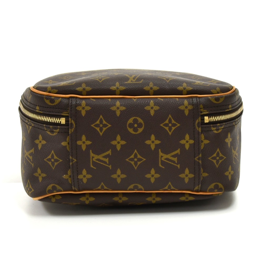 LOUIS VUITTON Vintage 'Excursion' Bag in Brown Monogram Canvas and Leather  For Sale at 1stDibs