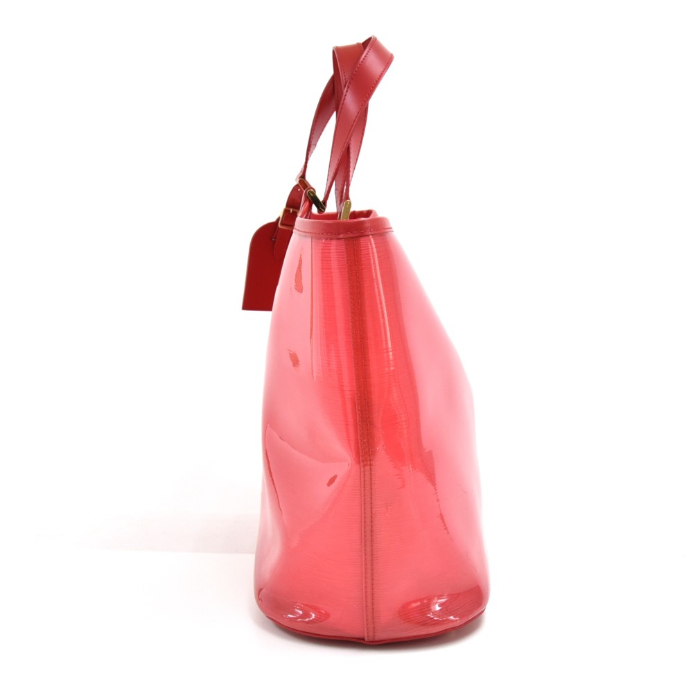 Louis Vuitton, Bags, Authentic Louis Vuitton Epi Red Clear Vinyl Lagoon  Bag With Pouch