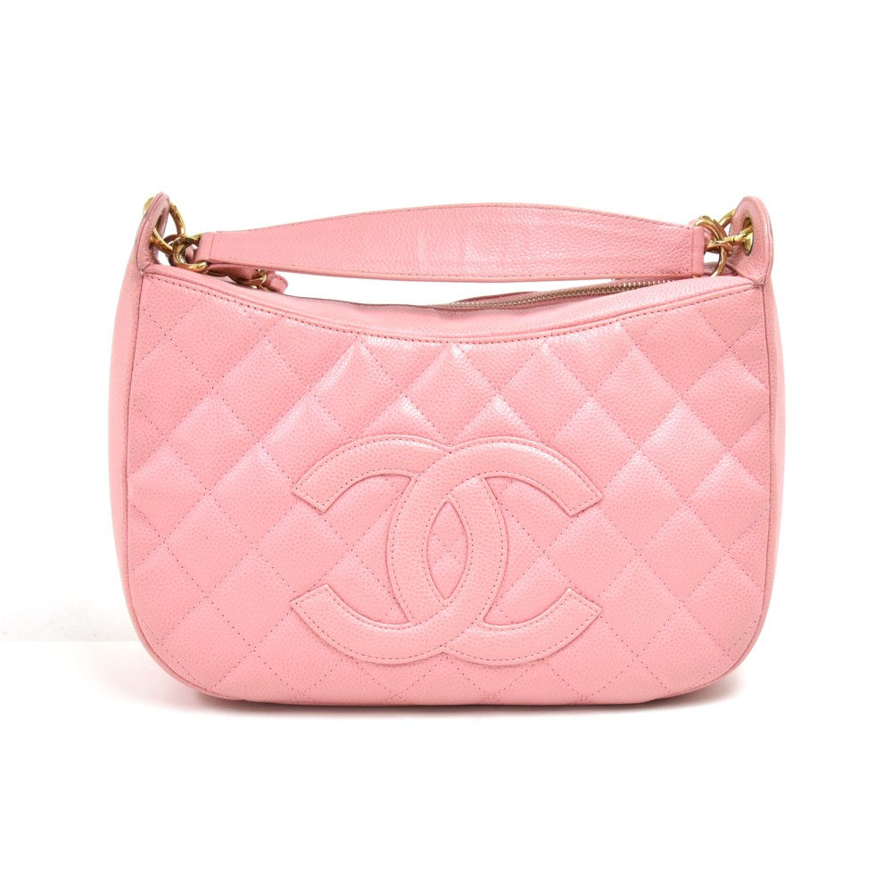 Vintage Hobo Bag in Pink Caviar Product code : 18109 #chanelvintage  #chanelclassic #chanellover #chanelbag