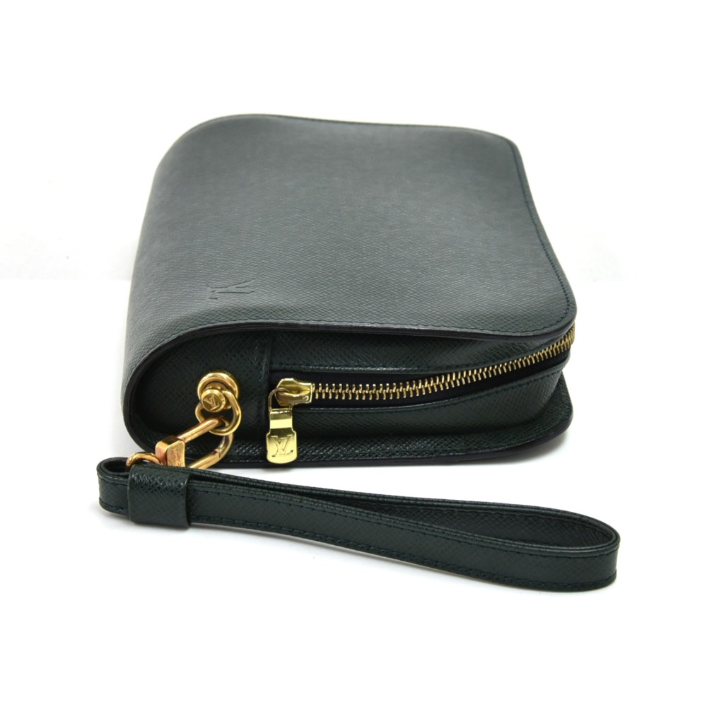 LOUIS VUITTON Epicea Taiga Leather Pochette Baikal Clutch Bag. Price  RM2,580