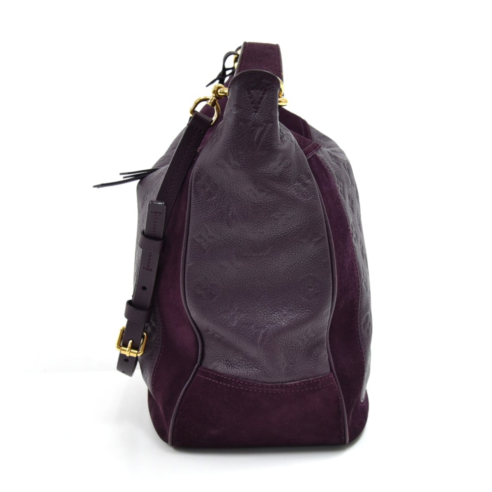 Authentic Louis Vuitton Purple Suede Empreinte Leather Audacieuse MM S –  Paris Station Shop