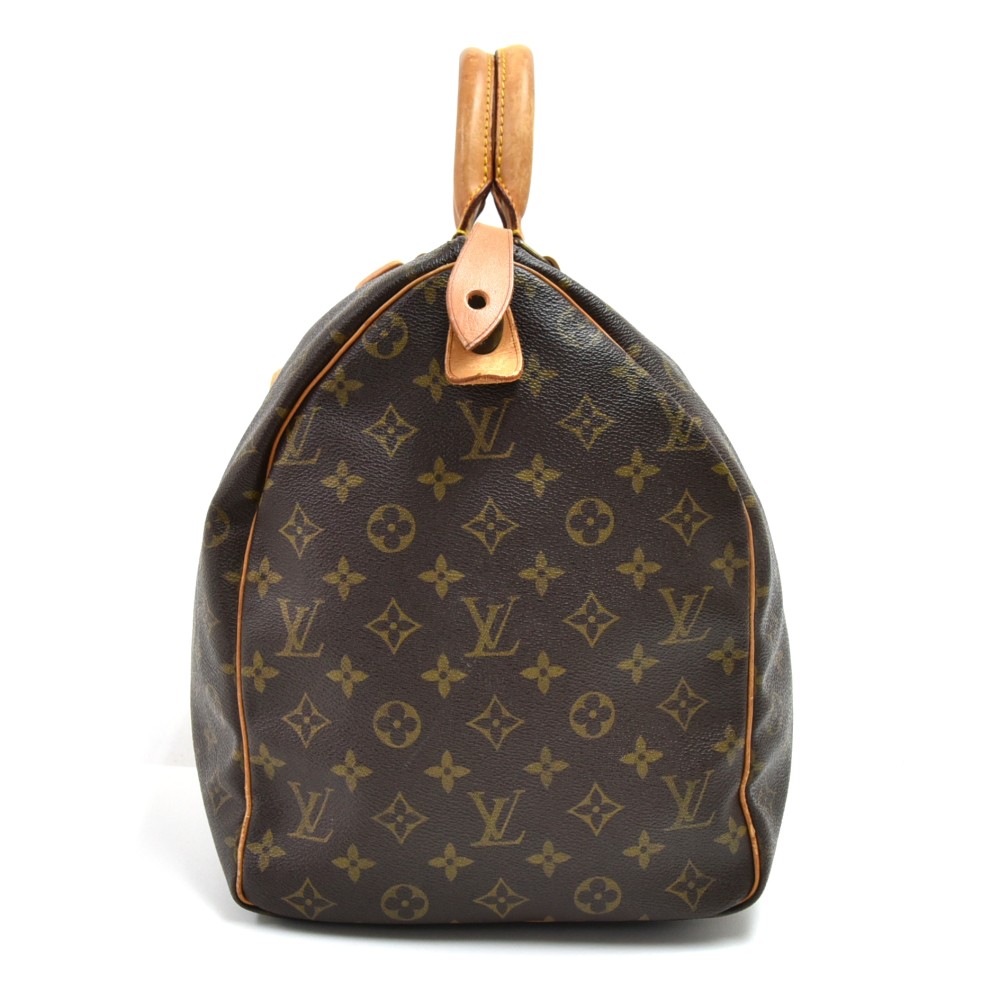 Louis Vuitton Canvas Monogram Keepall 50 Duffle Handbag Gold Tone Hard -  Shop Linda's Stuff