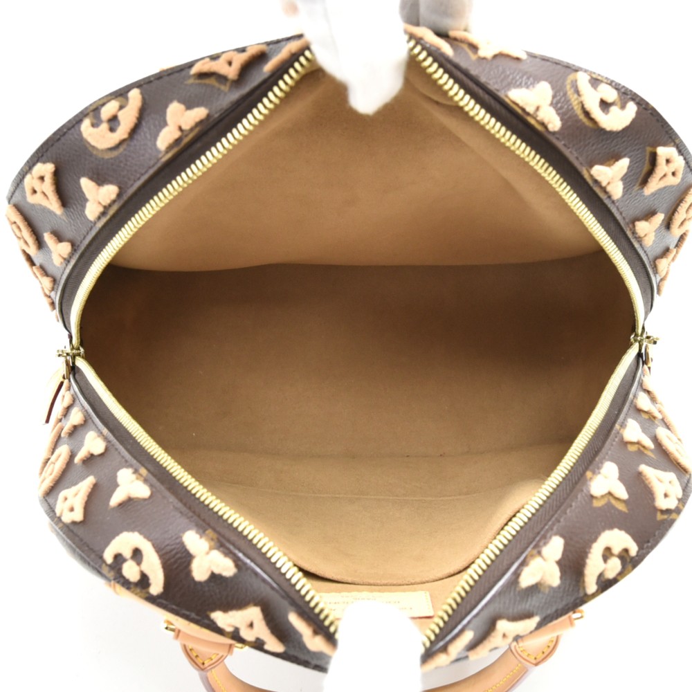 Louis Vuitton Limited Edition Gris Suede Monogram Tuffetage Deauville Cube  Bag - ShopperBoard