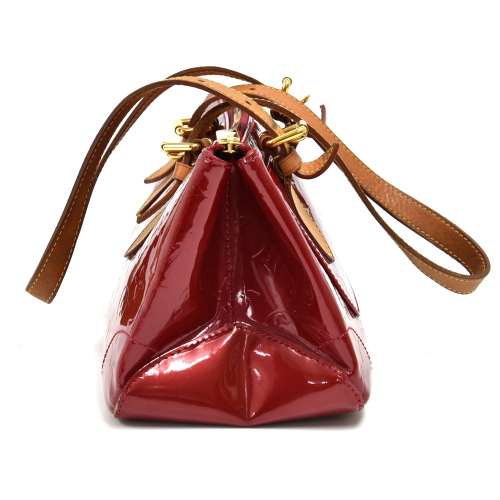 Deep Red Louis Vuitton Vernis Handbag, Tokyo Roses Vintage