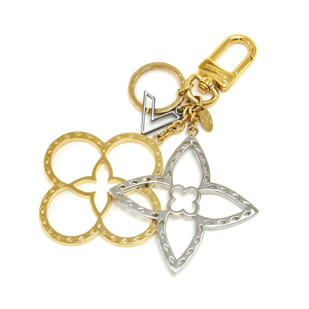 Auth Louis Vuitton Bijoux Sac Tapage Keyring Bag Charm Gold/Silver Mint  Used