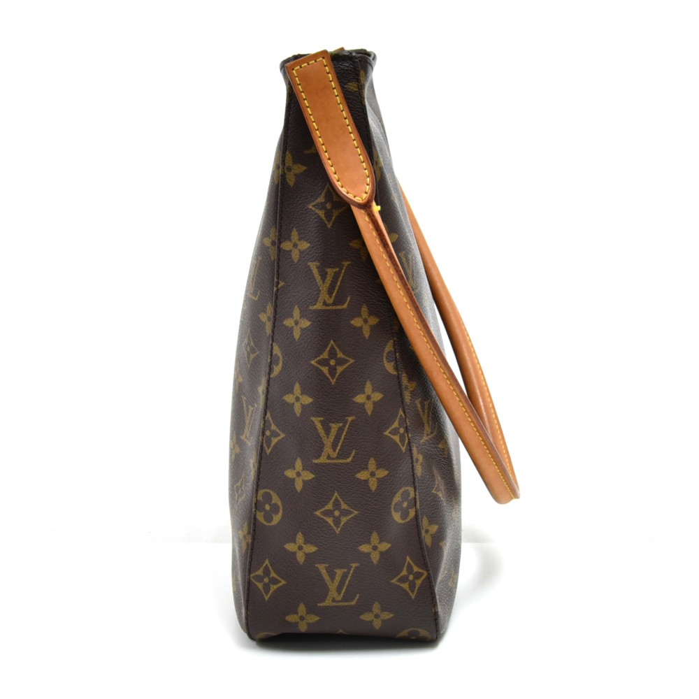 Brown Louis Vuitton Monogram Looping GM Shoulder Bag, LANGE  Schulterriemen-Verlängerung Rindsleder für die Louis Vuitton Noé Taschen  aus Epi Leder Rot