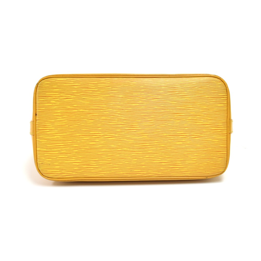 Authentic Vintage Louis Vuitton yellow epi purse