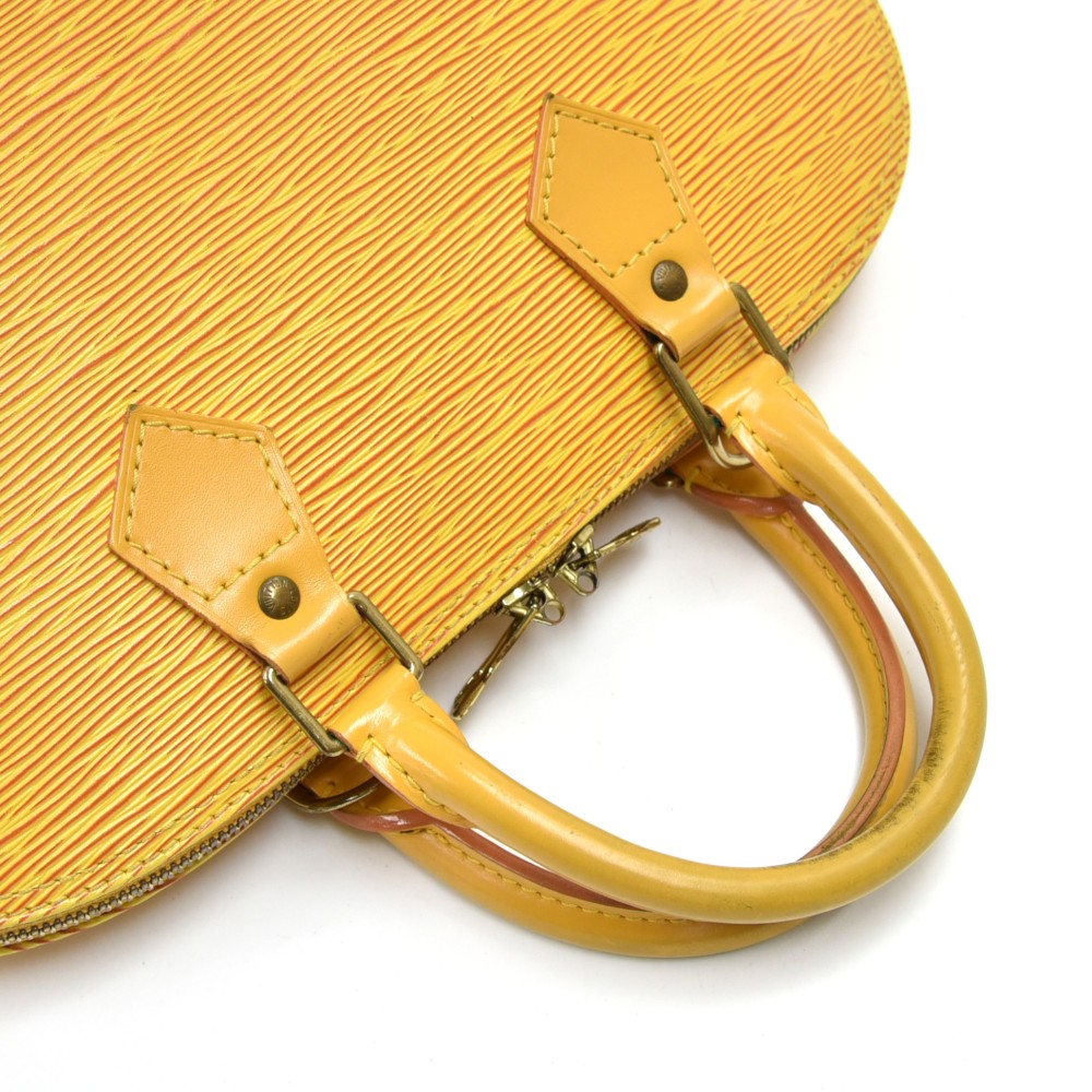 PRELOVED Louis Vuitton Yellow Epi Alma PM Bag FL1143 020123 **DEAL