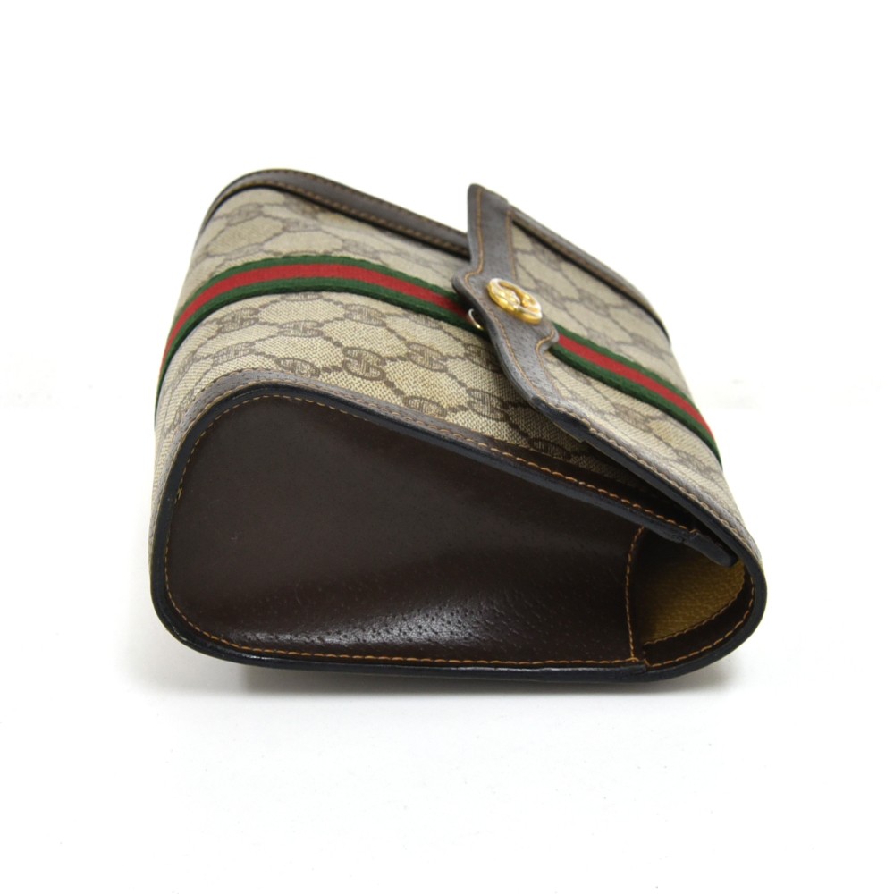 Gucci Vintage Gucci Parfums GG Supreme Coated Canvas Clutch Bag