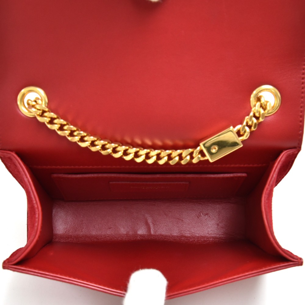Saint Laurent Small Kate Bag in Red Patent Leather – STYLISHTOP