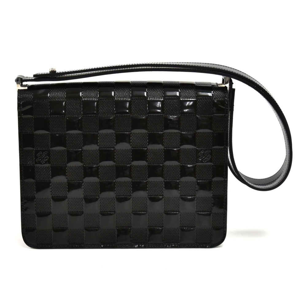 Louis Vuitton - Authenticated Cabaret Handbag - Patent Leather Black For Woman, Good condition