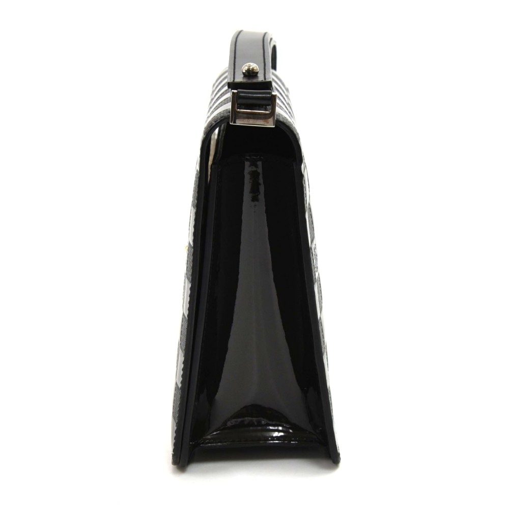 Louis Vuitton Black Damier Vernis Cabaret Club Flap Bag 40lvs625