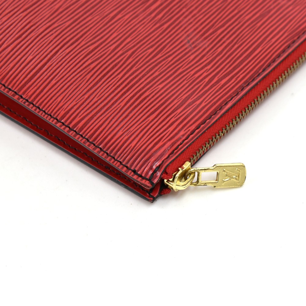 Louis Vuitton Vintage Louis Vuitton Poche Portfolio Red Epi Leather