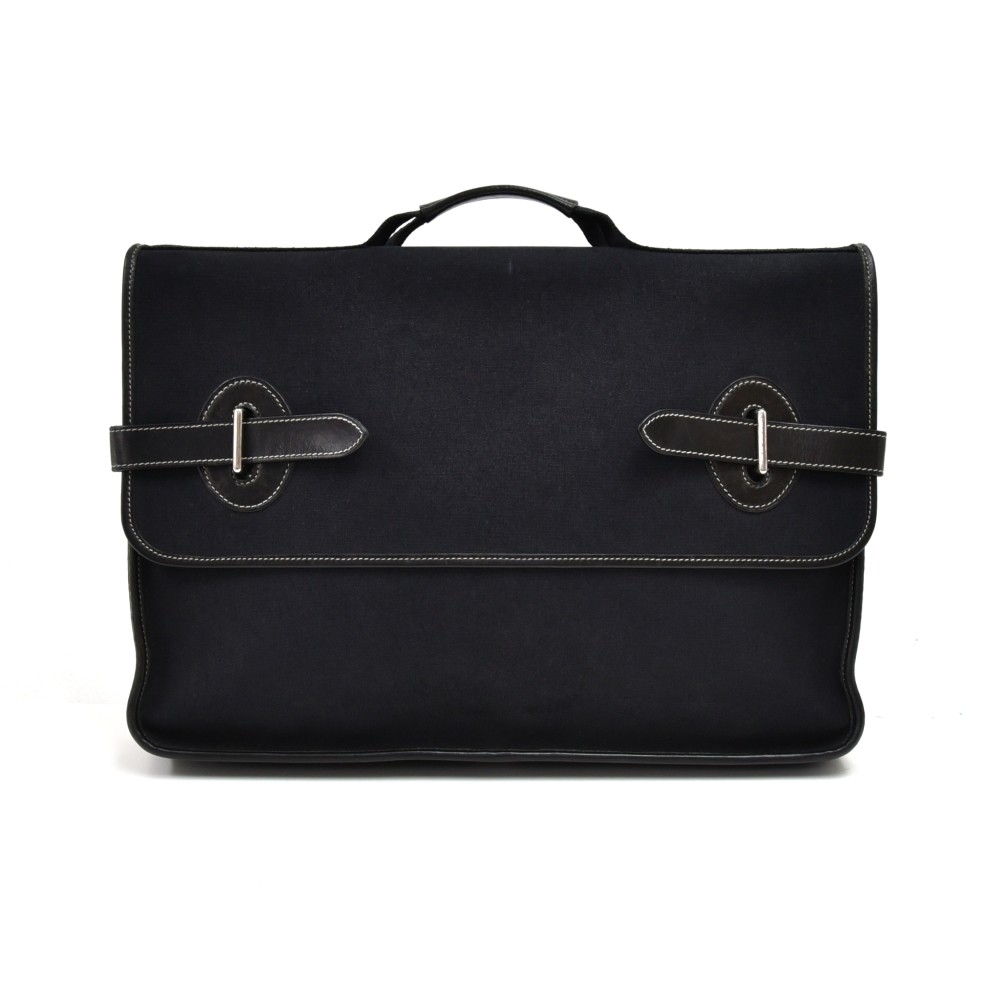 Genuine New Vintage Hermes Mens Briefcase Leather Business Bag